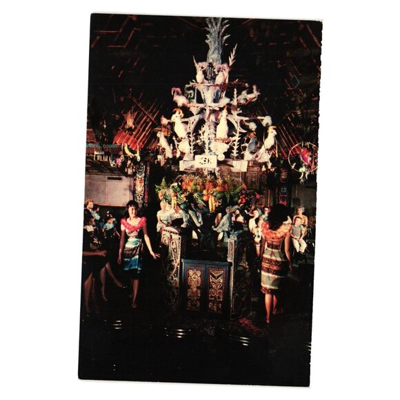 Vintage Disneyland Tiki Room Postcard Rare Disneyana Collectible Restaurant - Picture 1 of 2